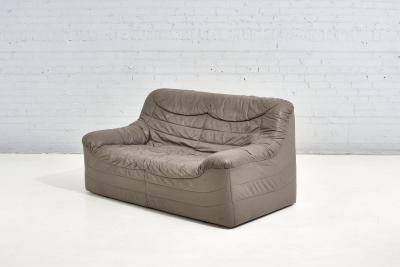 1970s Leather Settee