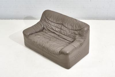 1970s Leather Settee