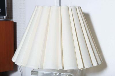 1970s Lucite Z Shaped Lamp