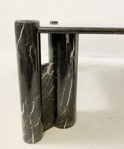 1970s Mid Century Black Marble Coffee Table