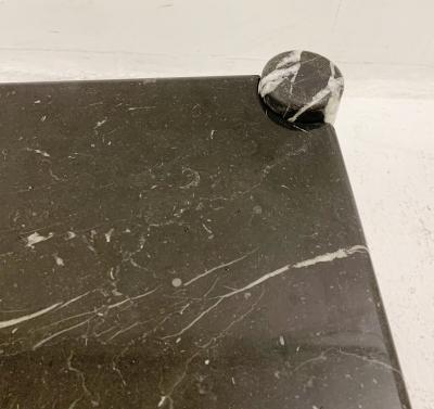 1970s Mid Century Black Marble Coffee Table
