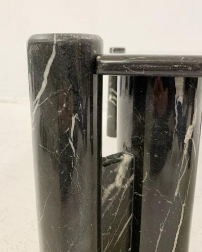 1970s Mid Century Black Marble Coffee Table