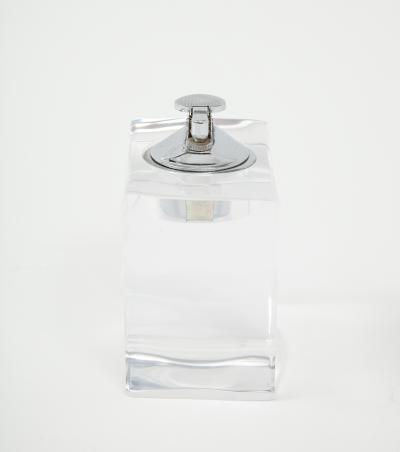 1970s Mid Century Modern Lucite Ashtray And Lighter Set