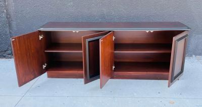 1970s Mid Century Modern Walnut Credenza Sideboard American Modern Design