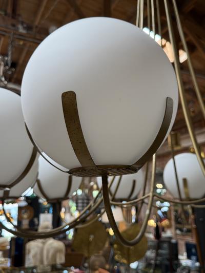 1970s Mid Century Oversize Italian Chandelier