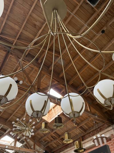 1970s Mid Century Oversize Italian Chandelier