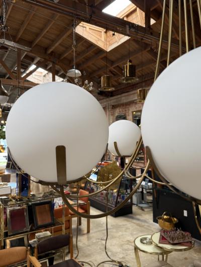 1970s Mid Century Oversize Italian Chandelier