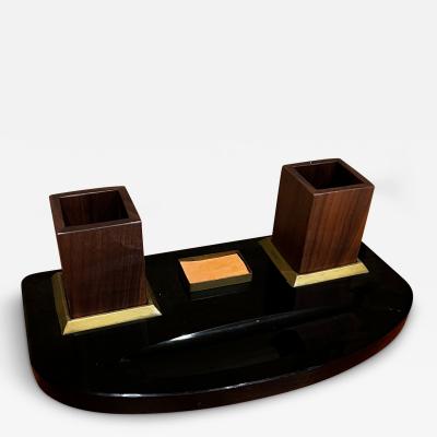 1970s Modern Elegance Pen Holder Desk Set