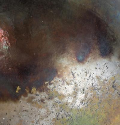 1970s Modernist Raku Signed Decorative Vase