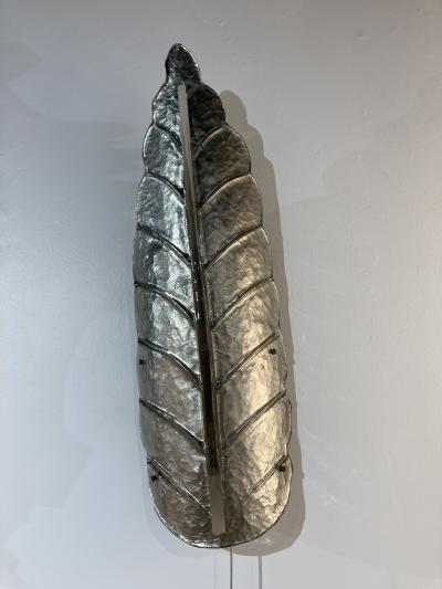 1970s Murano glass pair of tall sconces