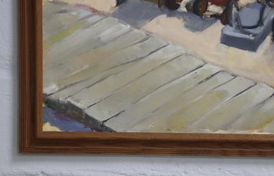 1970s Oil On Canvas Fire Island Pines Modern Painting
