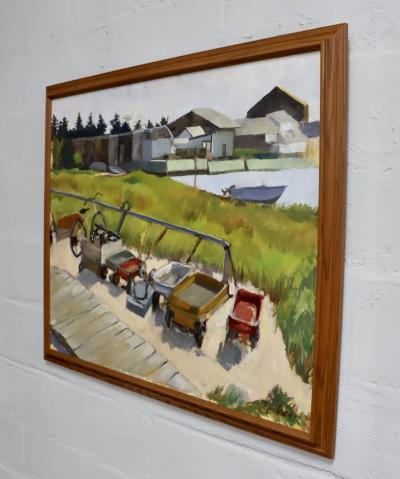 1970s Oil On Canvas Fire Island Pines Modern Painting