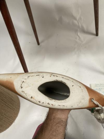 1970s STudio Pottery ceramic lamp signed D Prioton