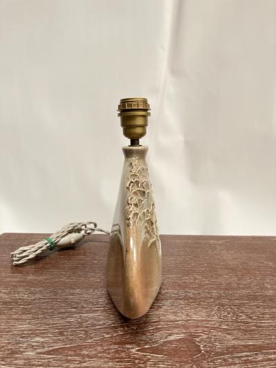 1970s STudio Pottery ceramic lamp signed D Prioton