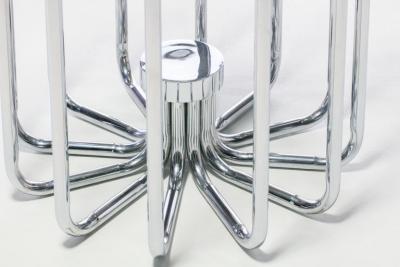 1970s Sculptural Chrome Dining Or Center Table