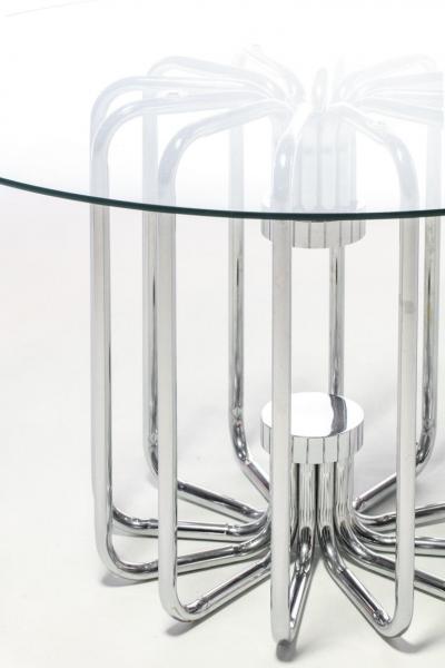 1970s Sculptural Chrome Dining Or Center Table