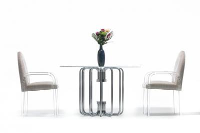 1970s Sculptural Chrome Dining Or Center Table