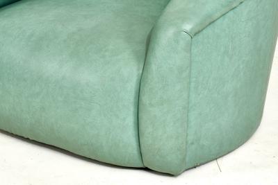 1970s Seafoam Green Swivel Lounge Chairs