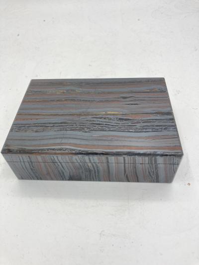 1970s Semi precious stone decorative boxe