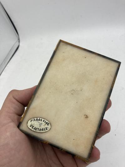 1970s Semi precious stone decorative boxe