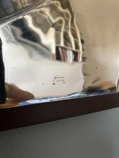 1970s Silver abstract wall sculpture signed and numbered