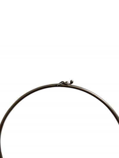 1970s Silver and amber necklace