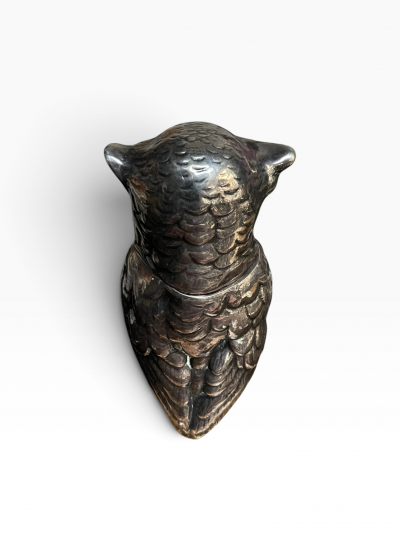 1970s Silver plated owl lighter