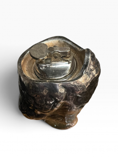 1970s Silver plated owl lighter