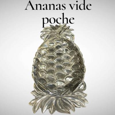 1970s Silver plated pineapple vide poche