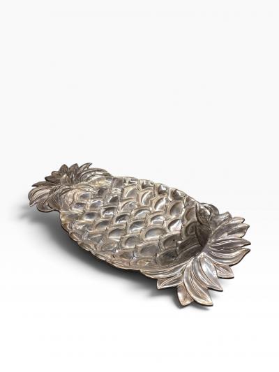 1970s Silver plated pineapple vide poche