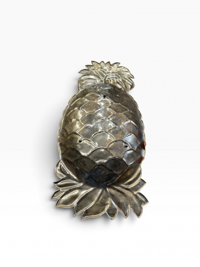 1970s Silver plated pineapple vide poche