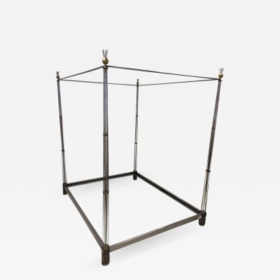 1970s Steel and Bronze Canopy Bed