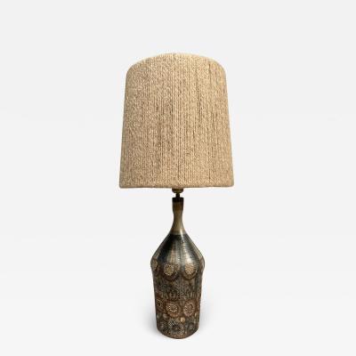 1970s Studio Pottery Ceramic lamp by Keraluc Quimper