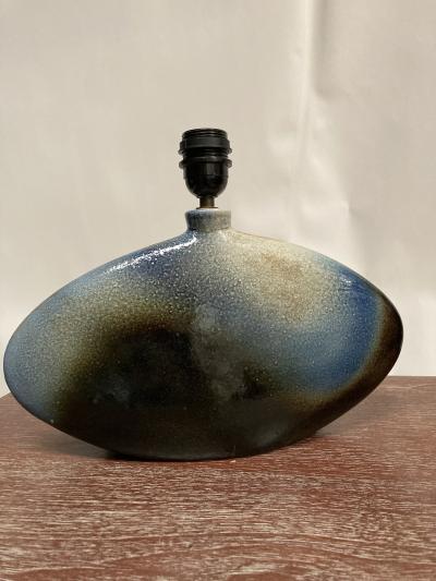 1970s Studio Pottery ceramic lamp signed D Prioton