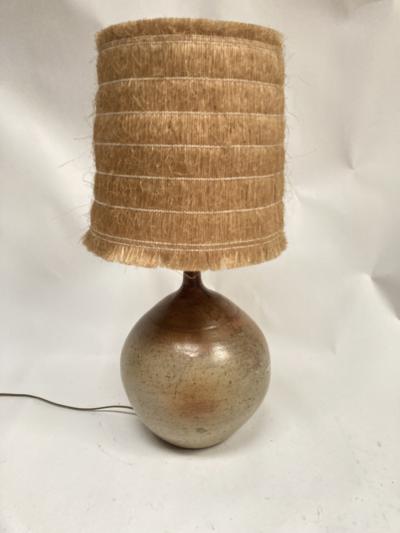 1970s Studio pottery ceramic lamp