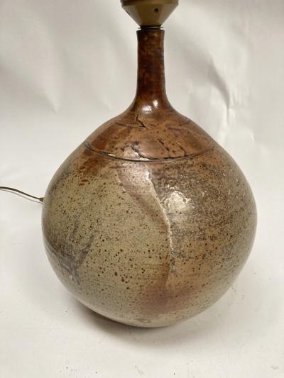 1970s Studio pottery ceramic lamp