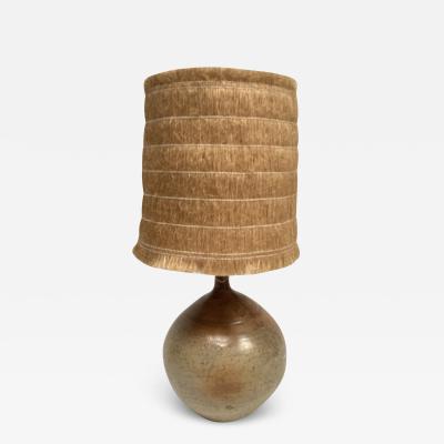 1970s Studio pottery ceramic lamp