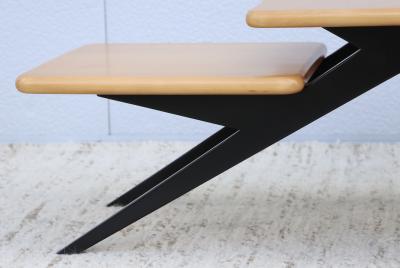 1970s Three Tier Maple French Coffee Table