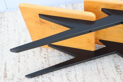 1970s Three Tier Maple French Coffee Table