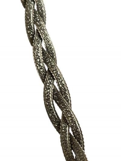 1970s Tigers eyes and silver necklace
