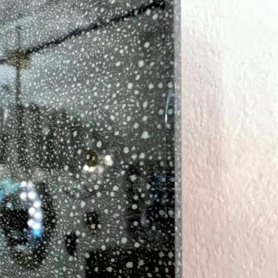 1970s Vintage Italian Geometric Diamond Shape Black Mirrored Plate Kite Mirror