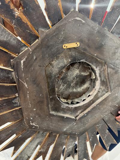 1970s Vintage Italian Sunburst Gilded Wall Mirror