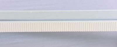 1970s Wood Console Table with glass