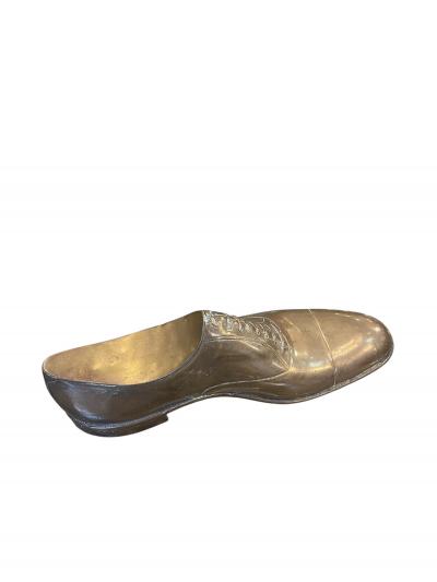 1970s bronze shoe sculpture or paper weight