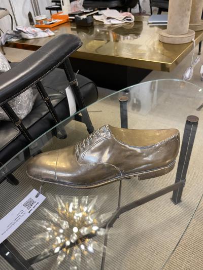 1970s bronze shoe sculpture or paper weight