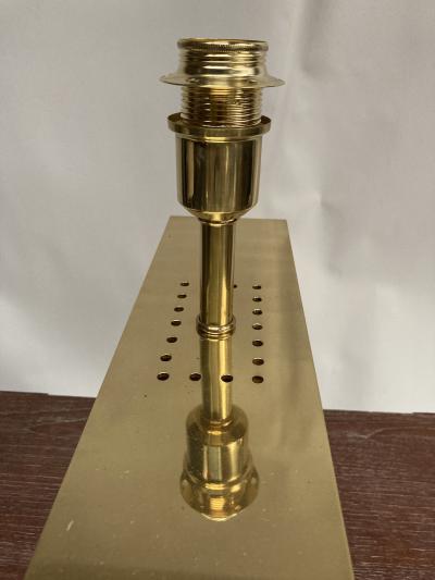 1970s crushed ice resin lamp by Marie Claude de Fouqui res