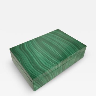 1970s malachite stone boxe