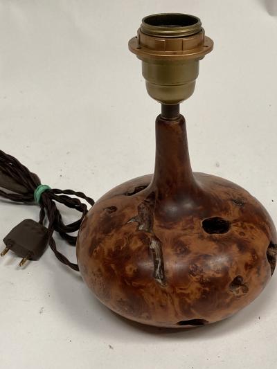 1970s small wood lamp