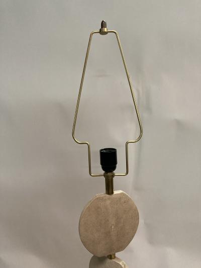 1970s three discs lampe fully covered with Shagreen