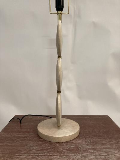 1970s three discs lampe fully covered with Shagreen